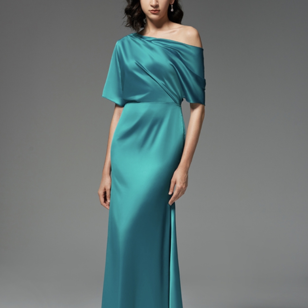 JJhouse DARK NAVY Formal Satin Dress 20w